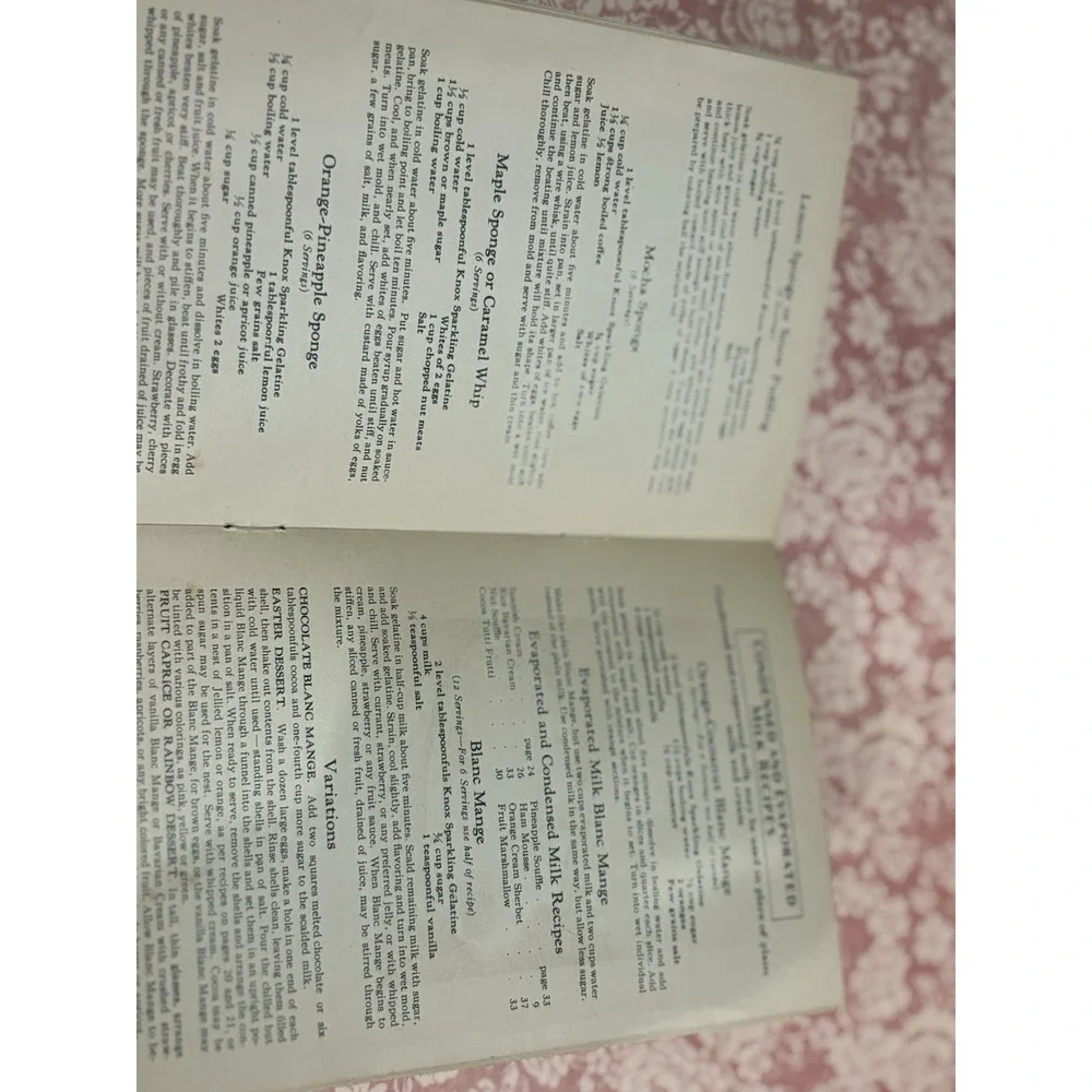 Vintage Jell-O & Knox Gelatine Recipe Booklet Lot Advertising Ephemera Retro